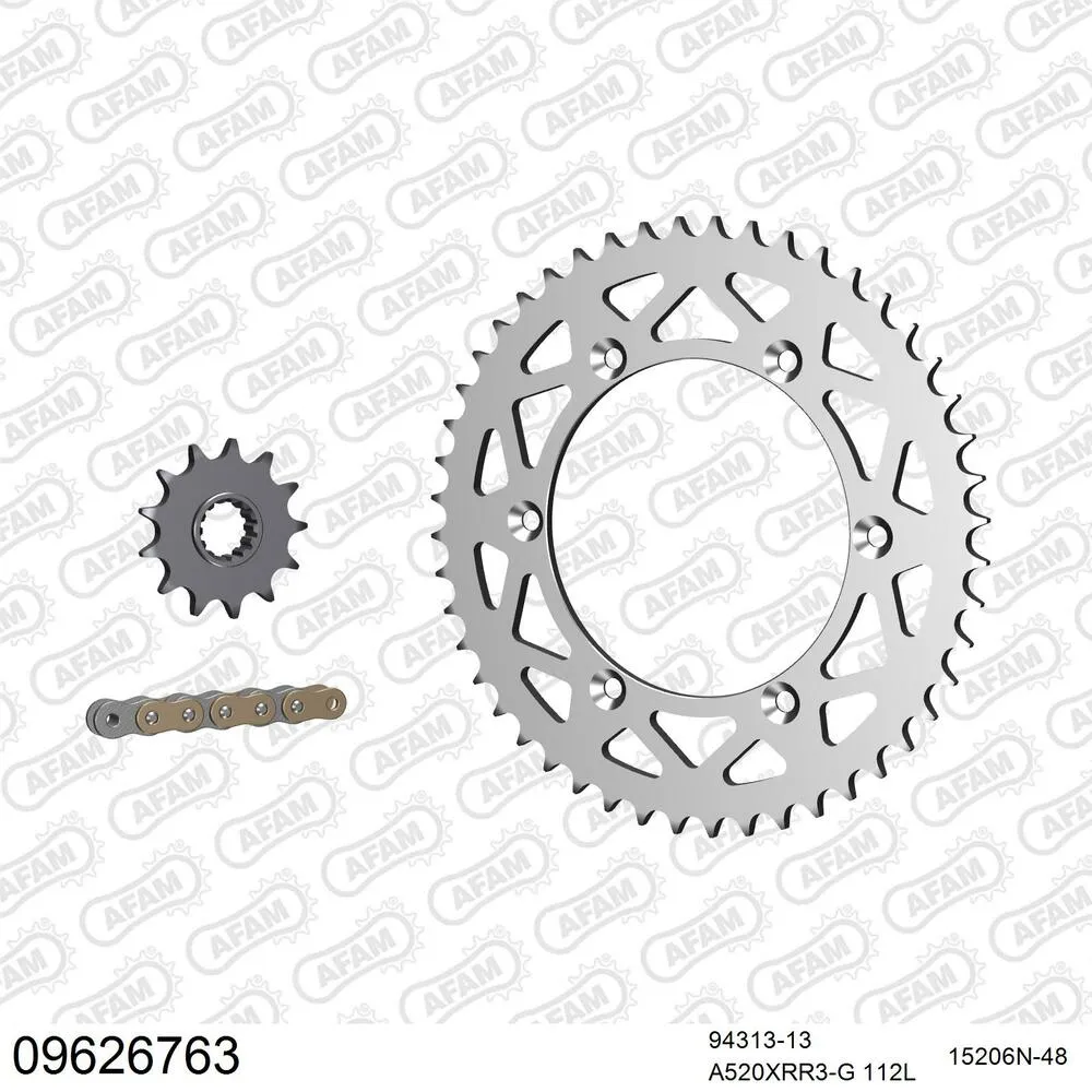 09626763 AFAM Kettensatz Aluminium 520 XRR3-G 13x48 - Gasgas EC 250 ER 2014-17 - 09626763