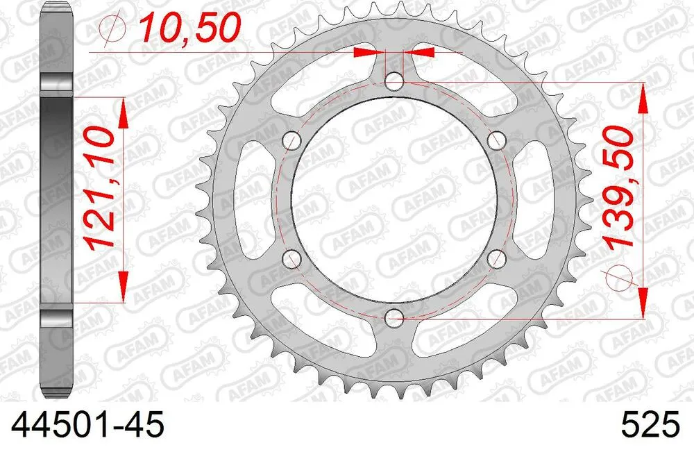 AFAM Kettensatz Stahl 525 XMR3 15x45 - Cagiva 650 IE Raptor 2001-07 - KIT104181