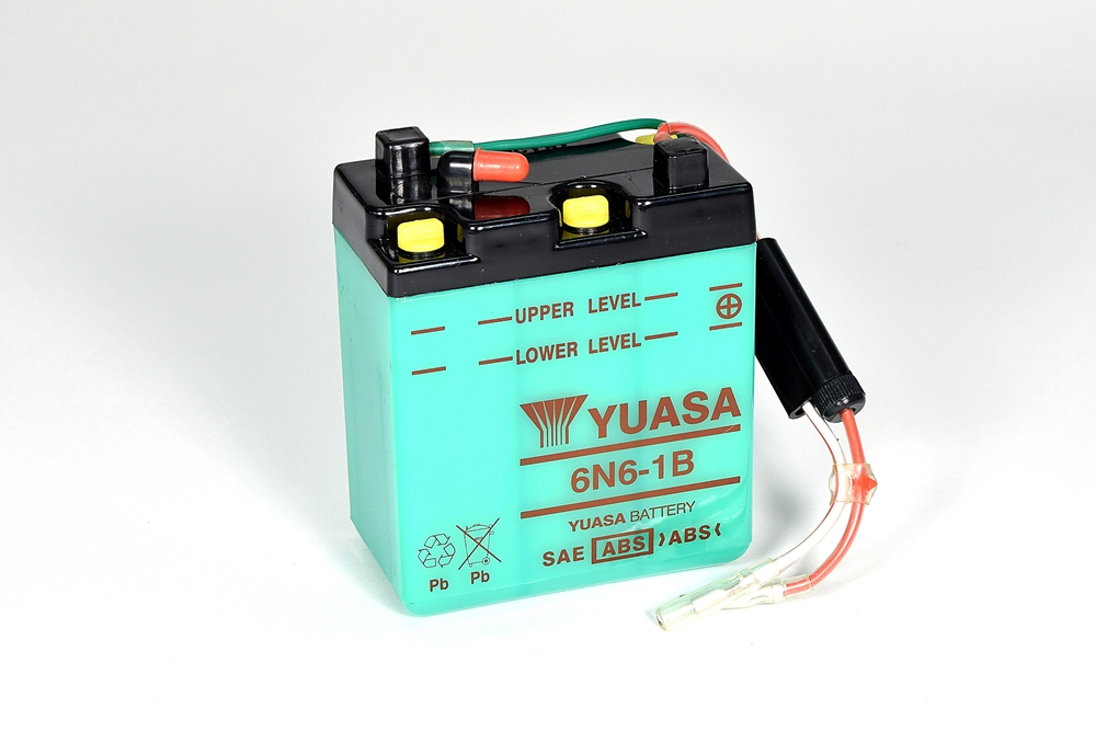 Yuasa 6N6-1B Batterie 6V 6.3 AH (DC) ohne Säure