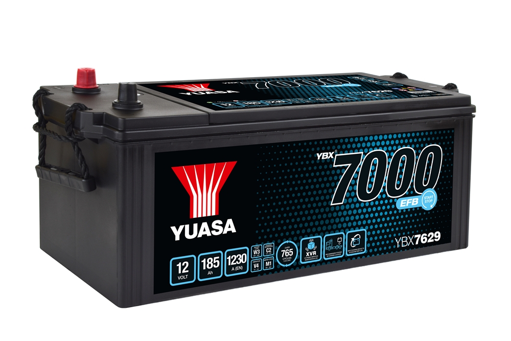Yuasa YBX7629 EFB Batterie 12V 185 AH