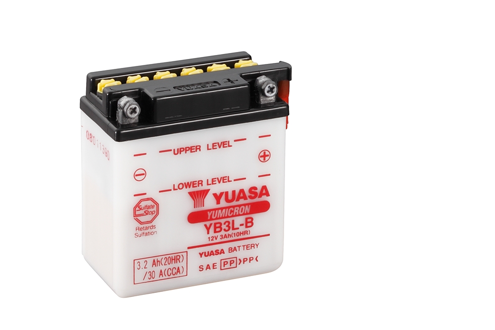 Yuasa YB3L-B Batterie YuMicron® 12V 3 AH (CP) mit Säurepack Yuasa YB3L-B Batterie YuMicron® 12V 3 AH (CP) mit Säurepack