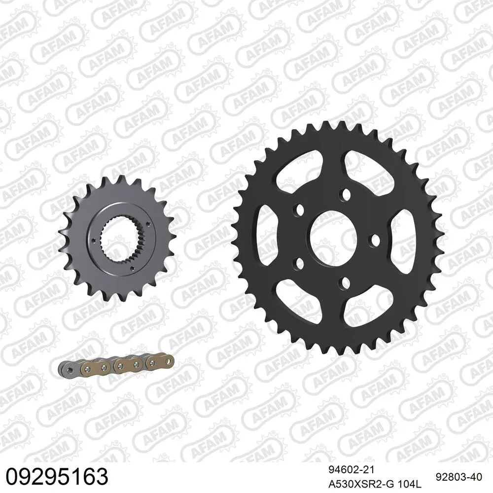 09295163 AFAM Kettensatz Stahl 530 XSR2-G 21x40 - Harley Davidson 1200 Sportster 1991-92 - 09295163