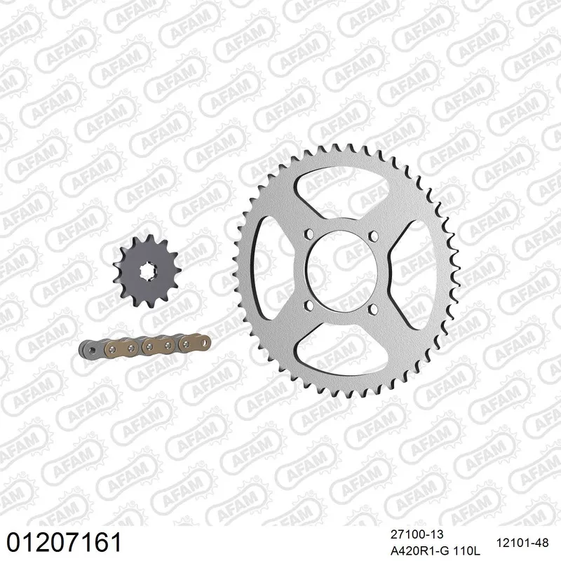 01207161 AFAM Kettensatz Stahl 420 R1-G 13x48 - Yamaha RX 80 SE 1982 - 01207161