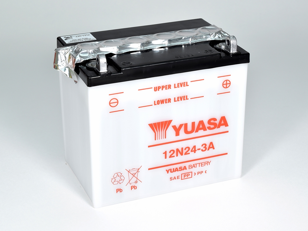 Yuasa 12N24-3A Batterie 12V 24 AH (DC) ohne Säure Yuasa 12N24-3A Batterie 12V 24 AH (DC) ohne Säure