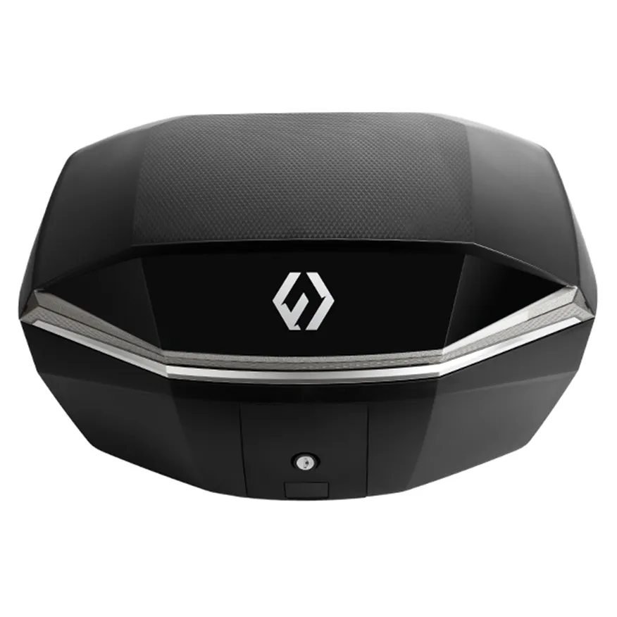 Furchtlos SHIELD L Luxe Topcase - 48 Liter - schwarz/silber