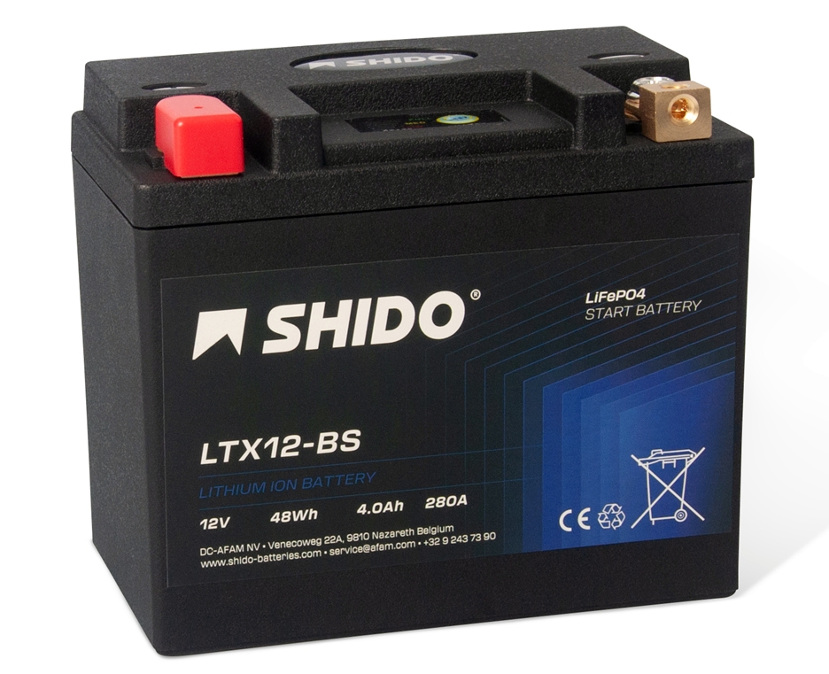 Shido LTX12-BS Lithium Ion Batterie 12V 48 Wh Shido LTX12-BS Lithium Ion Batterie 12V 48 Wh