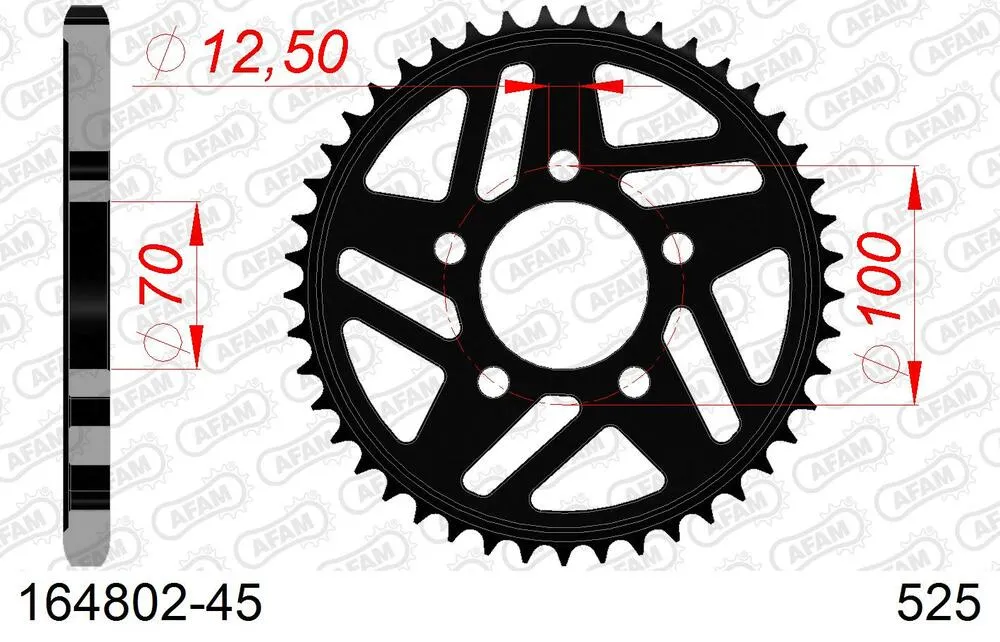 AFAM Kettensatz Stahl 525 XHR3-G 17x45 - BMW S 1000 R 2017-20 - 16489132