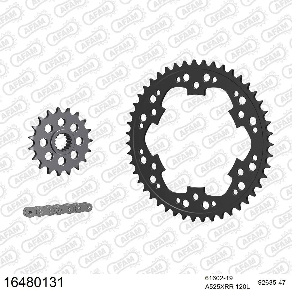 AFAM Kettensatz Stahl 525 XMR3 19x47 - BMW F 800 R 2015-20 - 16480131