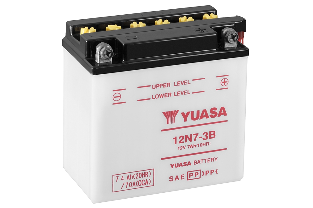Yuasa 12N7-3B Batterie 12V 7 AH (DC) ohne Säure
