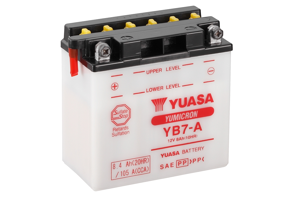 Yuasa YB7-A Batterie YuMicron® 12V 8 AH (CP) mit Säurepack