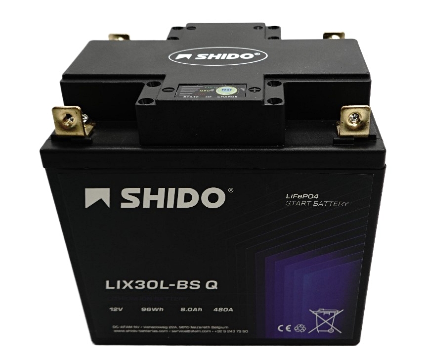 Shido LIX30L-BS Q Lithium Ion 4 Anschlüsse Batterie 12V 96 Wh Shido LIX30L-BS Q Lithium Ion 4 Anschlüsse Batterie 12V 96 Wh