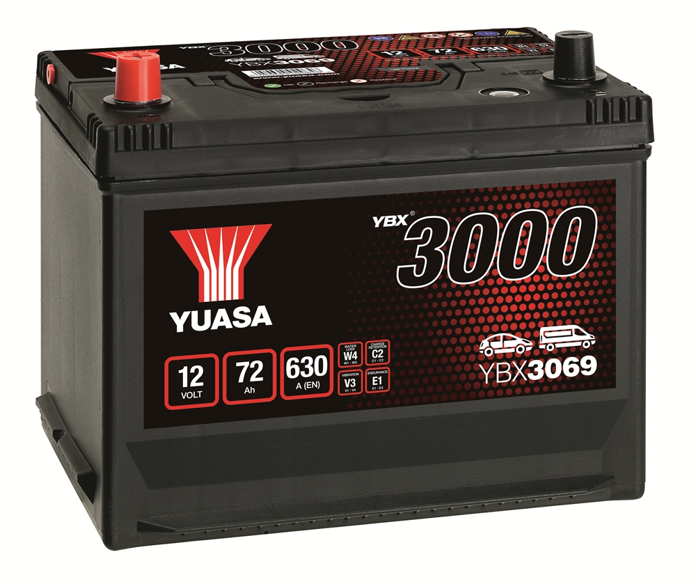 Yuasa YBX3069 SMF Batterie 12V 72 AH Yuasa YBX3069 SMF Batterie 12V 72 AH