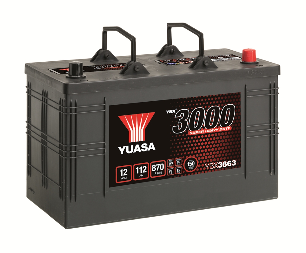 Yuasa YBX3663 SMF Batterie 12V 112 AH