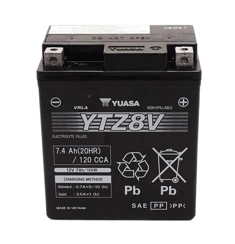 Yuasa YTZ8V AGM Batterie High Performance 12V 7.4 AH (WC) ab Werk gefüllt