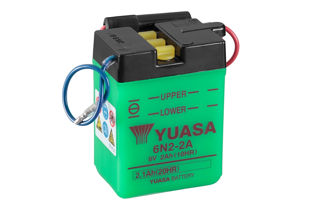 Yuasa 6N2-2A Batterie 6V 2.1 AH (DC) ohne Säure Yuasa 6N2-2A Batterie 6V 2.1 AH (DC) ohne Säure