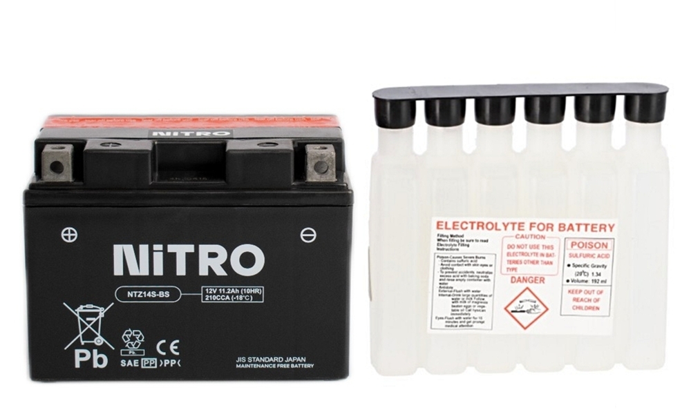 Nitro NTZ14S-BS AGM Batterie 12V 11.2 Ah mit Säurepack