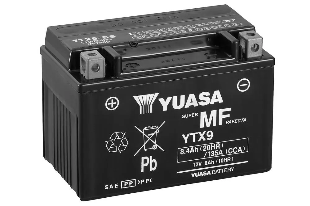 Yuasa YTX9 AGM Batterie 12V 8 AH (WC) ab Werk gefüllt Yuasa YTX9 AGM Batterie 12V 8 AH (WC) ab Werk gefüllt