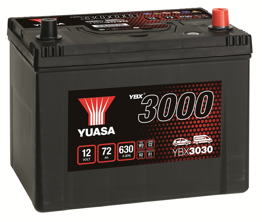 Yuasa YBX3030 SMF Batterie 12V 72 AH