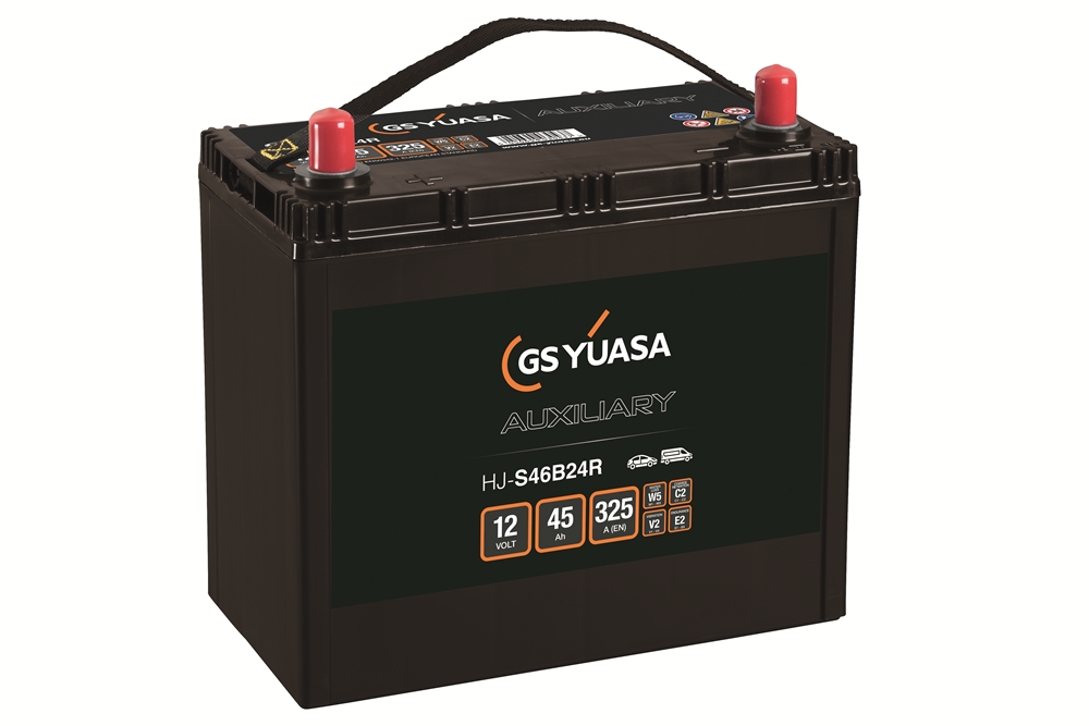 Yuasa HJ-S46B24R Batterie 12V 45 AH Yuasa HJ-S46B24R Batterie 12V 45 AH