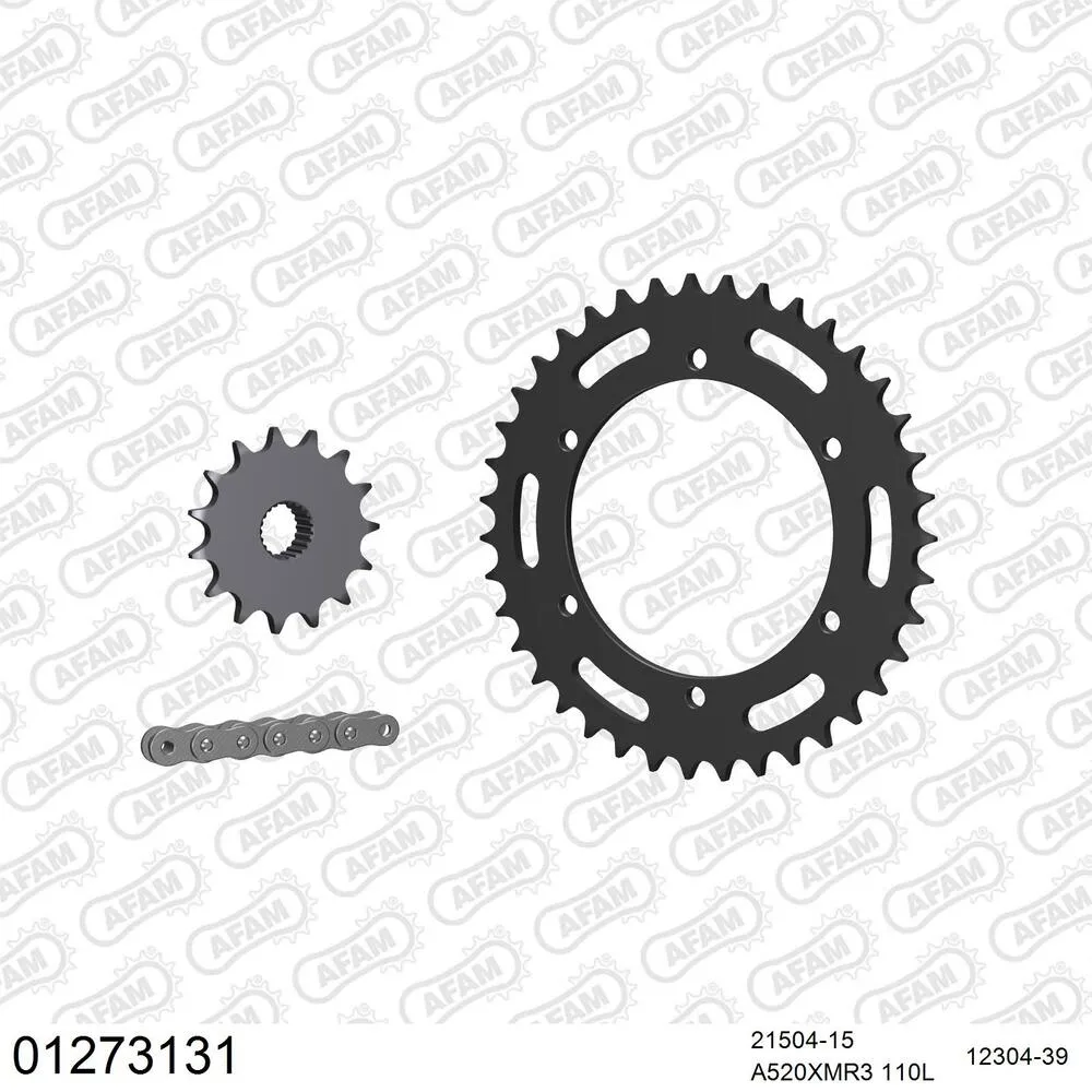 AFAM Kettensatz Stahl 520 XMR3 15x39 - Yamaha SZR 660 1996-98 - 01273131