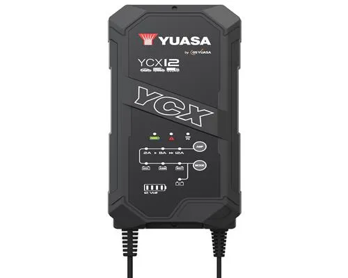 Yuasa_YCX12_Batterieladegeraet_12V_12A_fuer_Blei_Saeure___Lithium_Batterie Yuasa YCX12 Batterieladegerät 12V 12A für Blei-Säure + Lithium Batterie