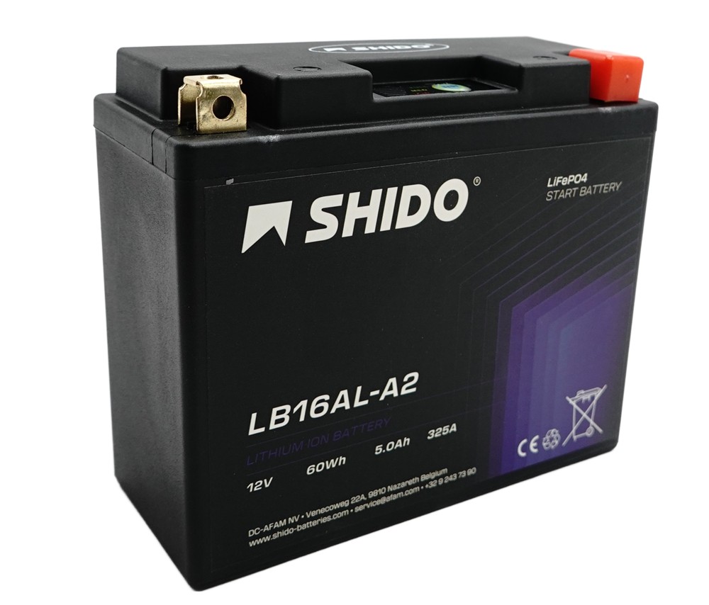 Shido LB16AL-A2 Lithium Ion Batterie 12V 60 Wh