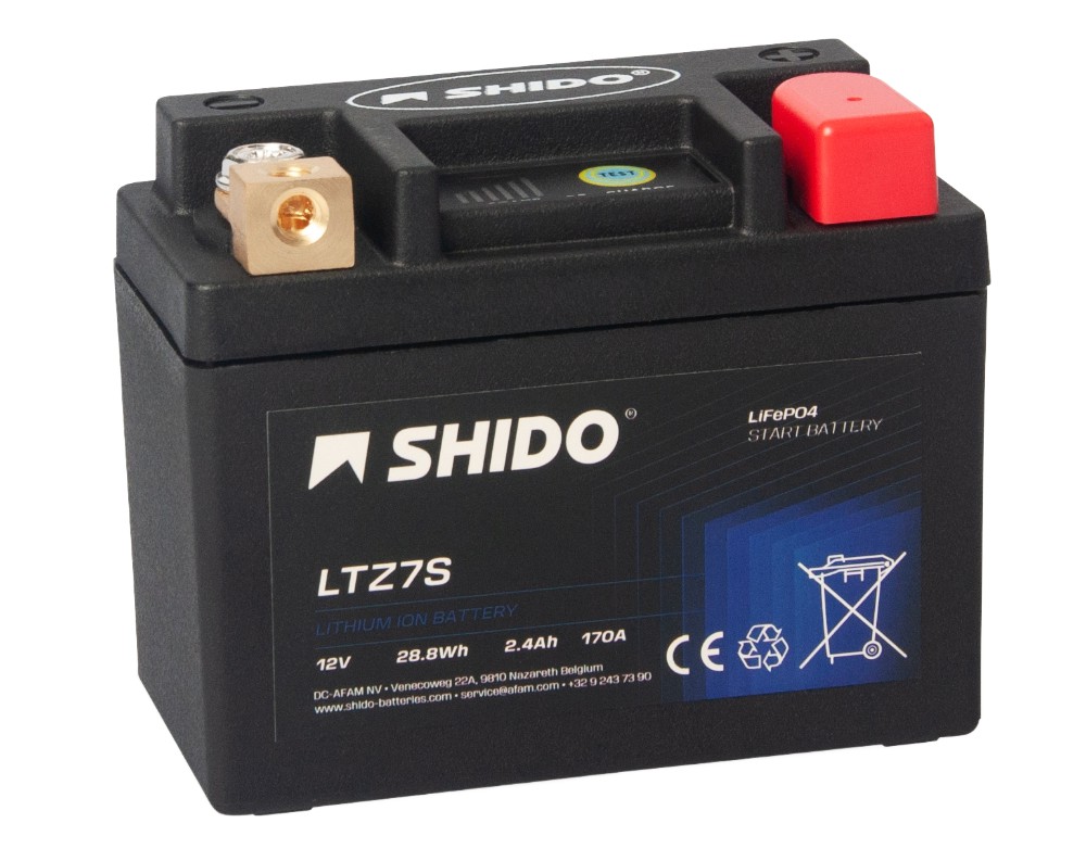 Shido LTZ7S Lithium Ion Batterie 12V 28.8 Wh