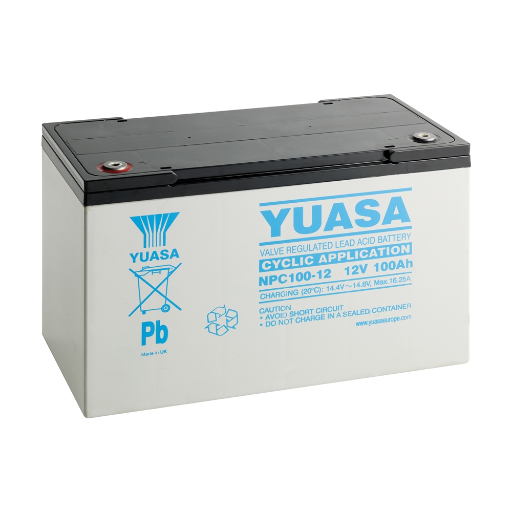 Yuasa NPC100-12 AGM VRLA Industriebatterie 12V - 100 Ah Yuasa NPC100-12 AGM VRLA Industriebatterie 12V - 100 Ah