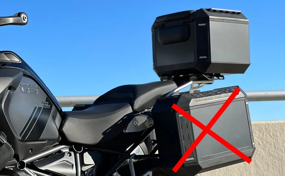 Furchtlos RANGER ADV Alu Topcase Aero - 50 Liter - anthrazit-schwarz