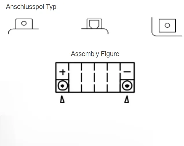 Yuasa YTX14 AGM Batterie 12V 12 AH (WC) ab Werk gefüllt