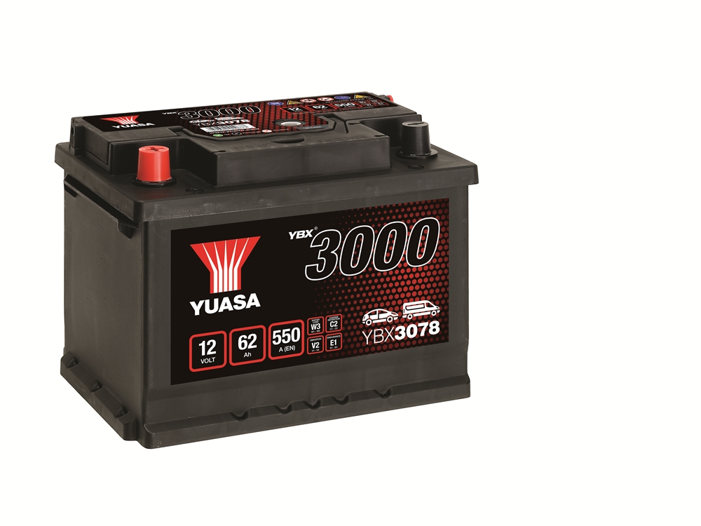 Yuasa YBX3078 SMF Batterie 12V 62 AH Yuasa YBX3078 SMF Batterie 12V 62 AH