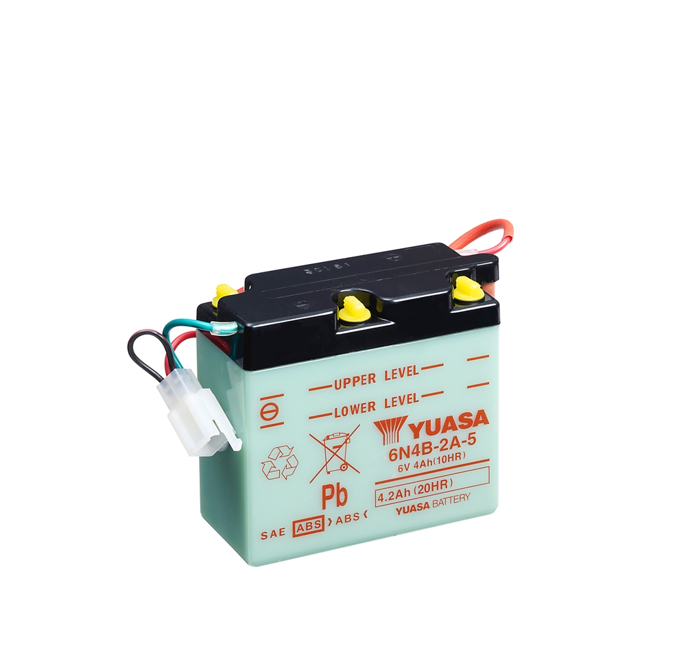 Yuasa 6N4B-2A-5 Batterie 6V 4.2 AH (DC) ohne Säure