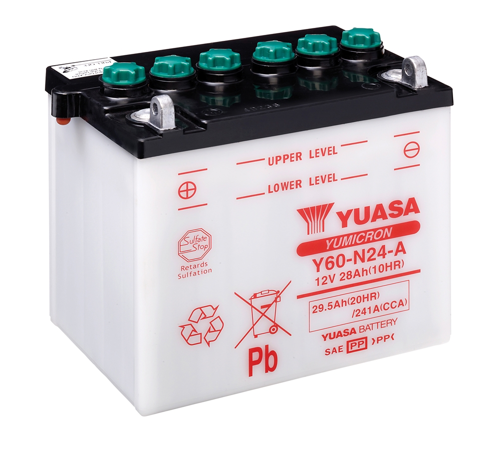 Yuasa Y60-N24-A Batterie YuMicron® 12V 28 AH (DC) ohne Säure Yuasa Y60-N24-A Batterie YuMicron® 12V 28 AH (DC) ohne Säure