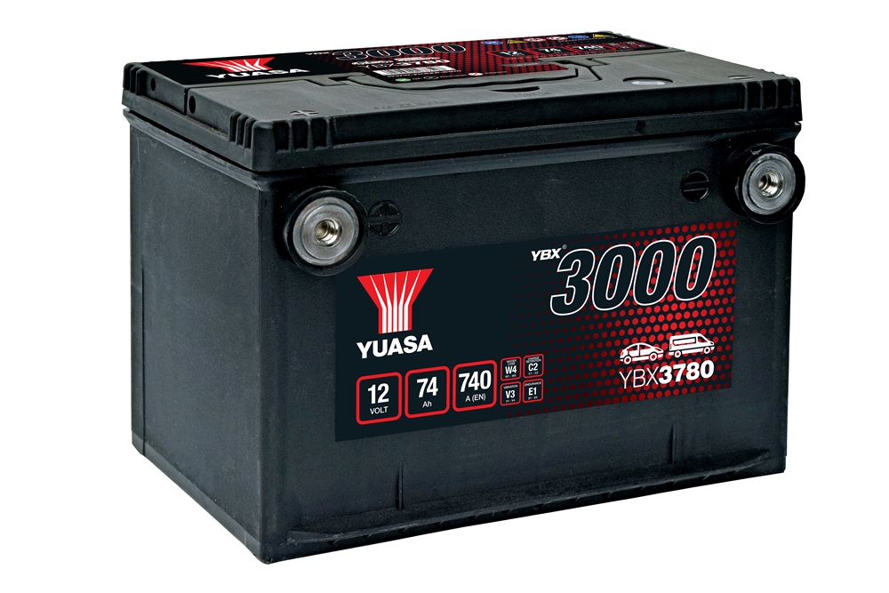 Yuasa YBX3780 SMF Batterie 12V 74 AH