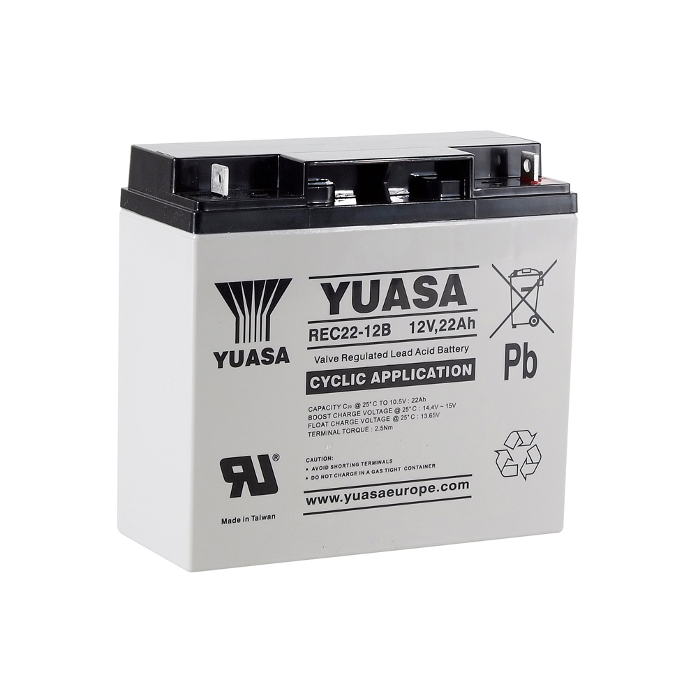 Yuasa REC22-12B AGM VRLA Industriebatterie 12V - 22 Ah Yuasa REC22-12B AGM VRLA Industriebatterie 12V - 22 Ah