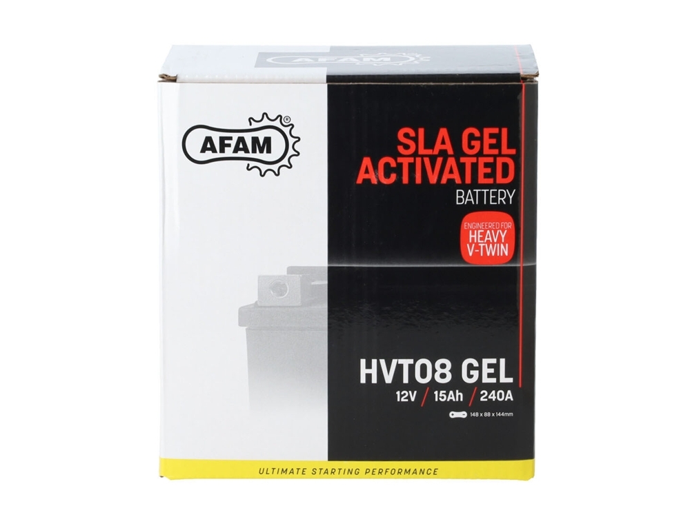 AFAM HVT 08 GEL SLA Batterie 12V 15AH 240A - Einbaufertig (65948 YTX14-BS CTX14-BS HVT08) AFAM HVT 08 GEL SLA Batterie 12V 15AH 240A - Einbaufertig (65948 YTX14-BS CTX14-BS HVT08)
