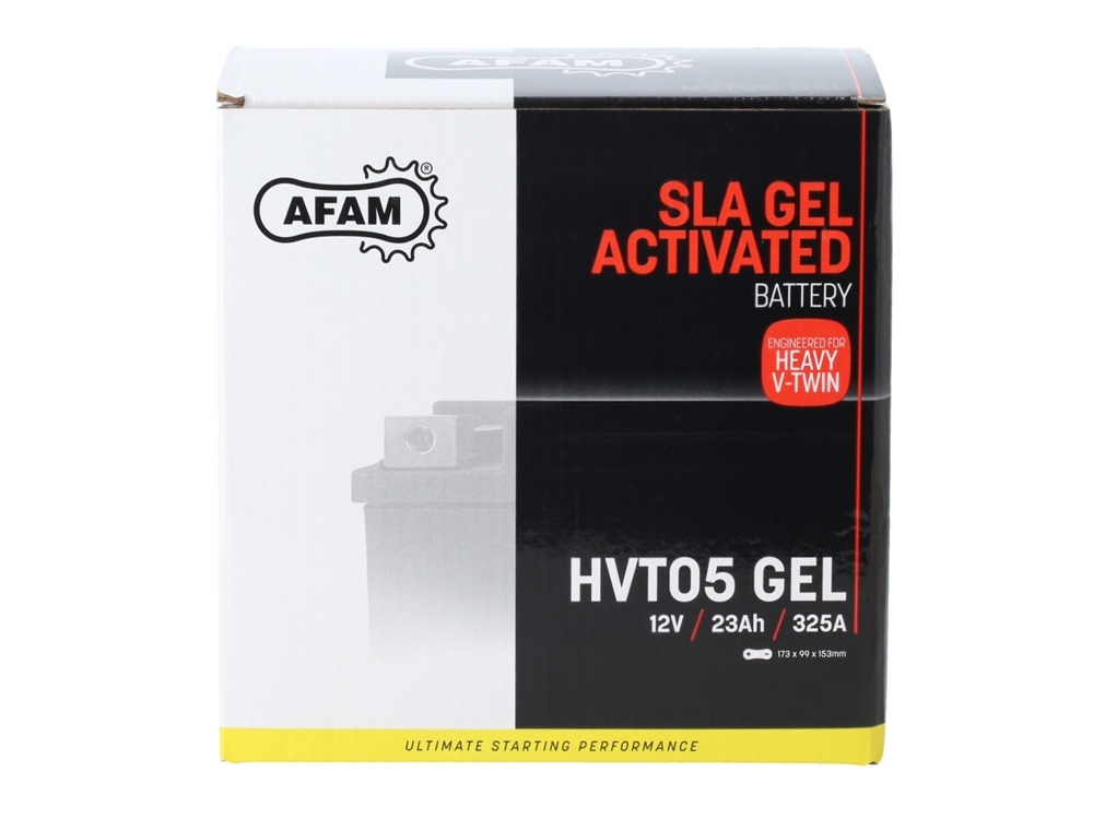 AFAM HVT 05 GEL SLA Batterie 12V 23AH 325A - Einbaufertig (YTX20H 65911 YB16B YB16-B-CX HVT05)