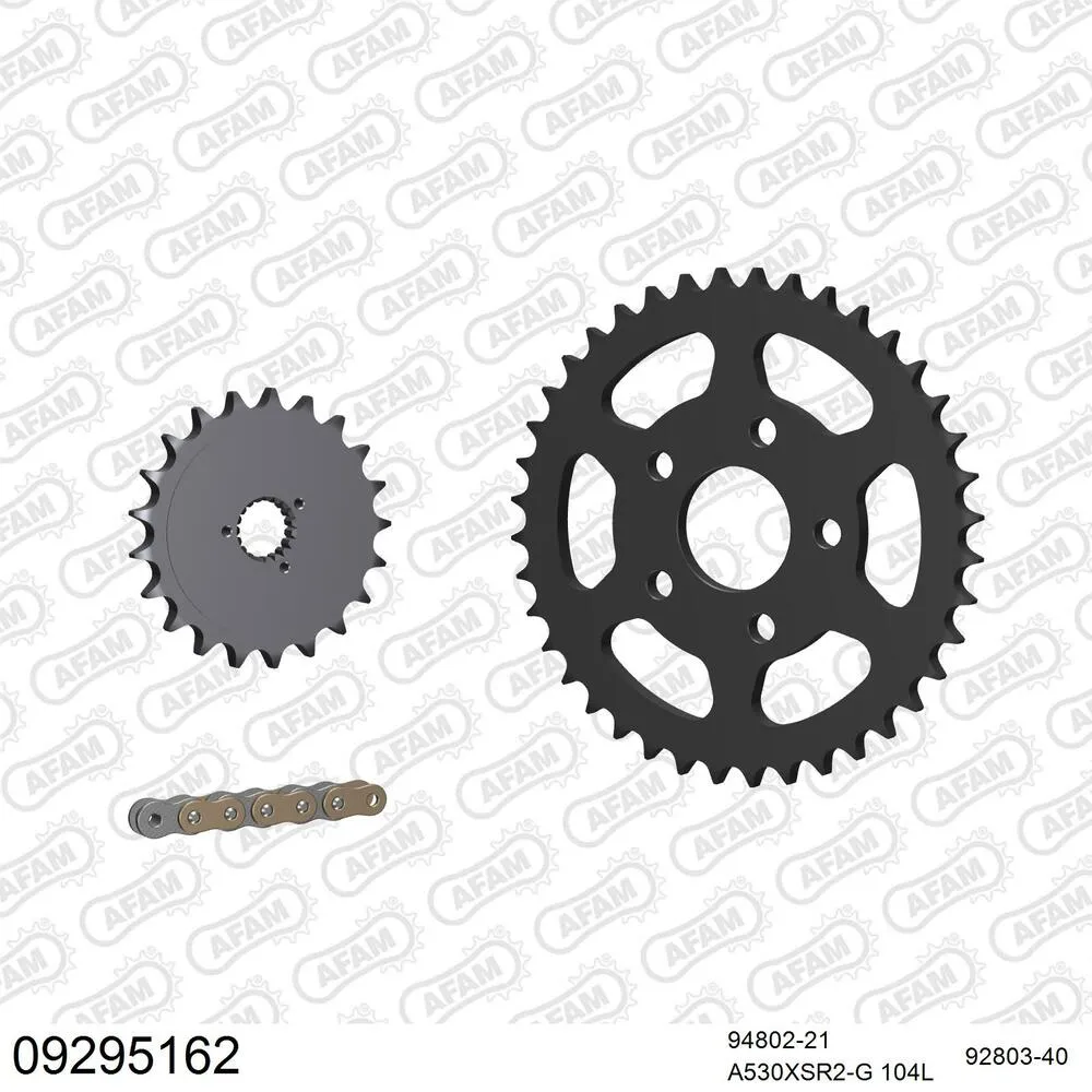 AFAM Kettensatz Stahl 530 XSR2-G 21x40 - Harley Davidson 1200 Sportster 1986-90 - 09295162