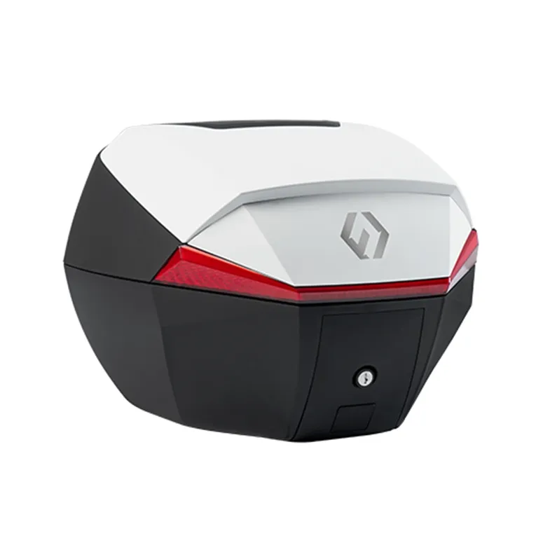 Furchtlos_SHIELD_S_Luxe_Topcase___35_Liter___weiss_rot____FU02TCUP000S25EX___100007 Furchtlos SHIELD S Luxe Topcase - 35 Liter - weiß/rot - inkl. Montagekit