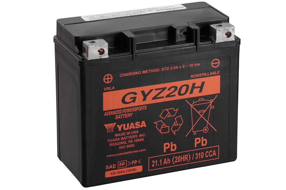 Yuasa GYZ20H AGM Batterie High Performance 12V 20 AH (WC) ab Werk gefüllt