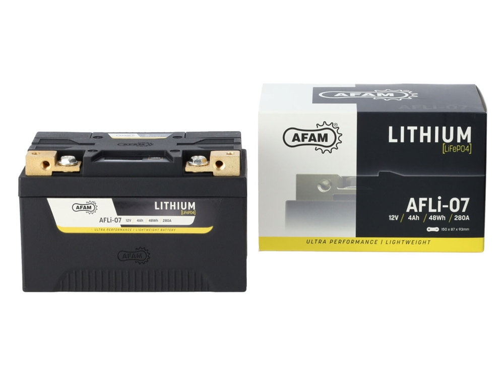 AFAM AFLi-07 Lithium Ionen Batterie 12V LiFePO4 (YTZ10S BTZ10S LTZ10S YTX7A-BS LTX7A)