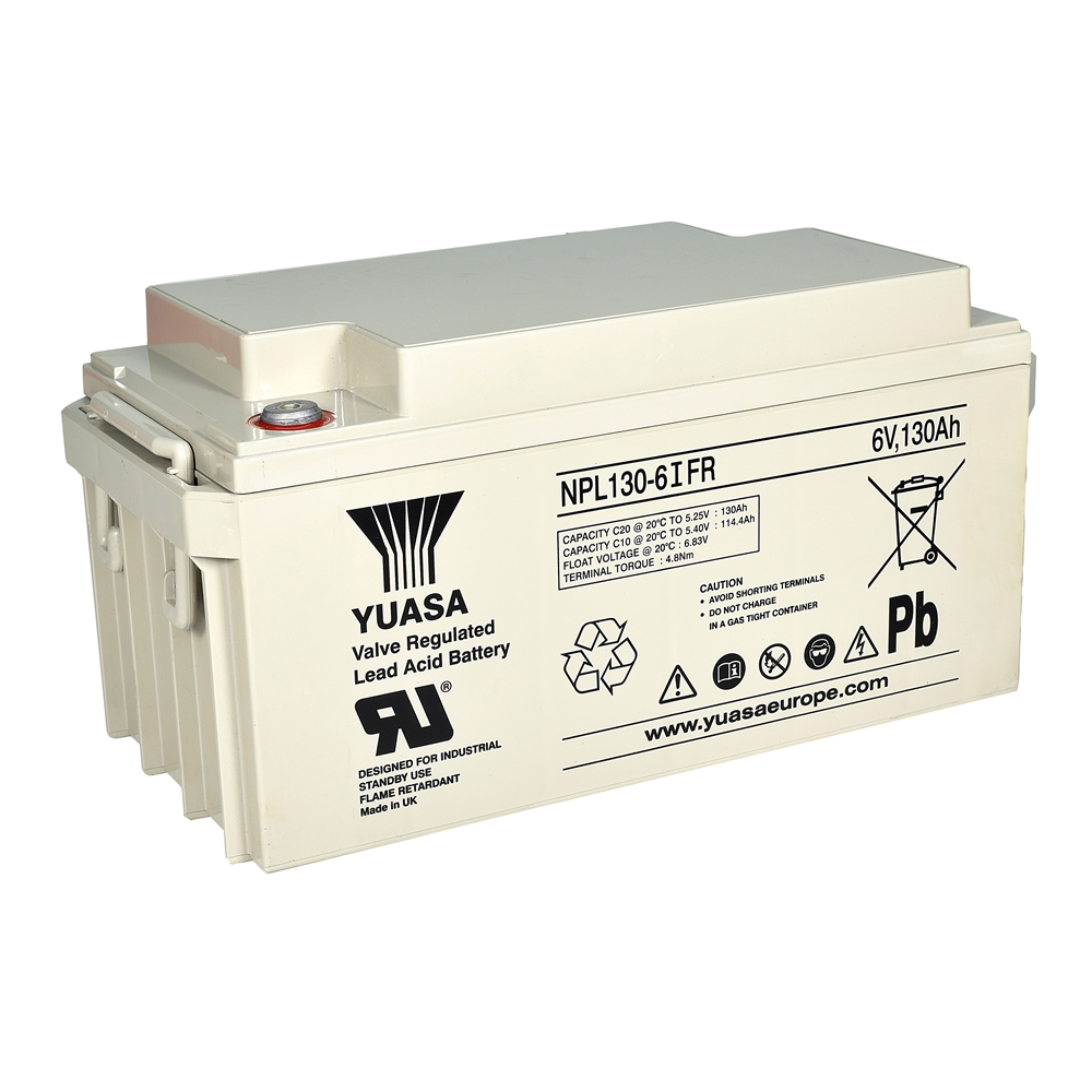 Yuasa NPL130-6IFR AGM VRLA Industriebatterie 6V - 130 Ah Yuasa NPL130-6IFR AGM VRLA Industriebatterie 6V - 130 Ah