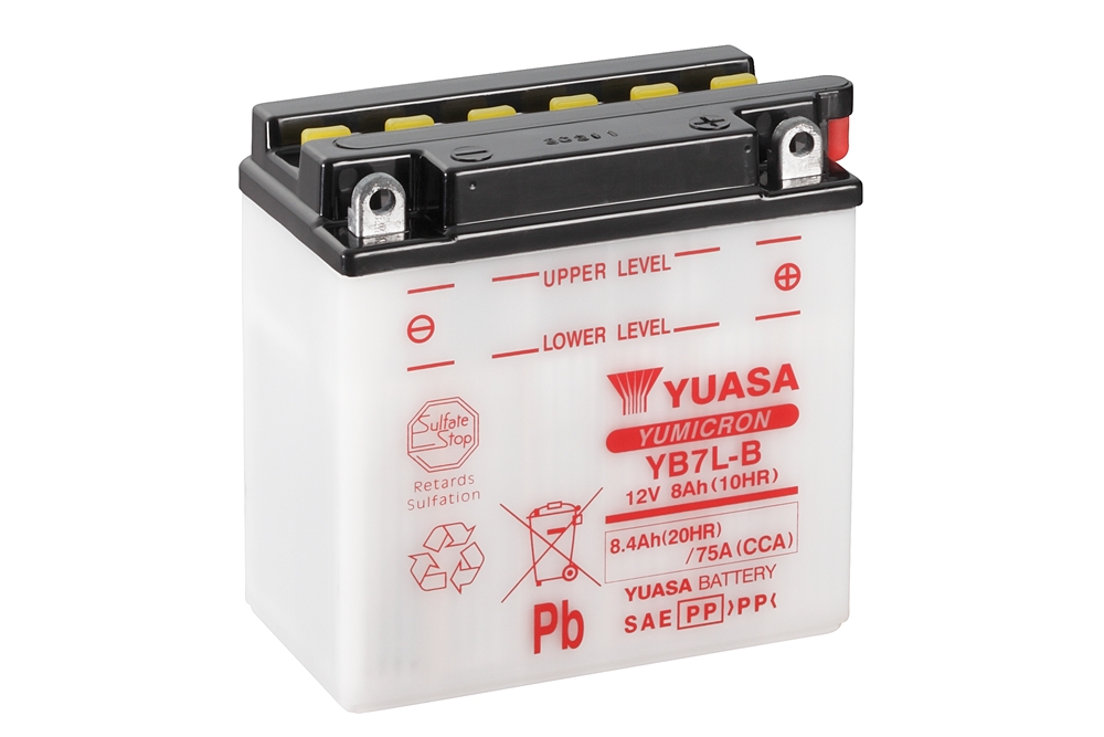 Yuasa YB7L-B Batterie YuMicron® 12V 8 AH (CP) mit Säurepack