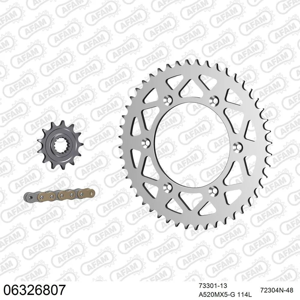 06326807 AFAM Kettensatz Aluminium 520 MX6-GG 13x48 - Husqvarna TC 250 2014-16 - 06326807