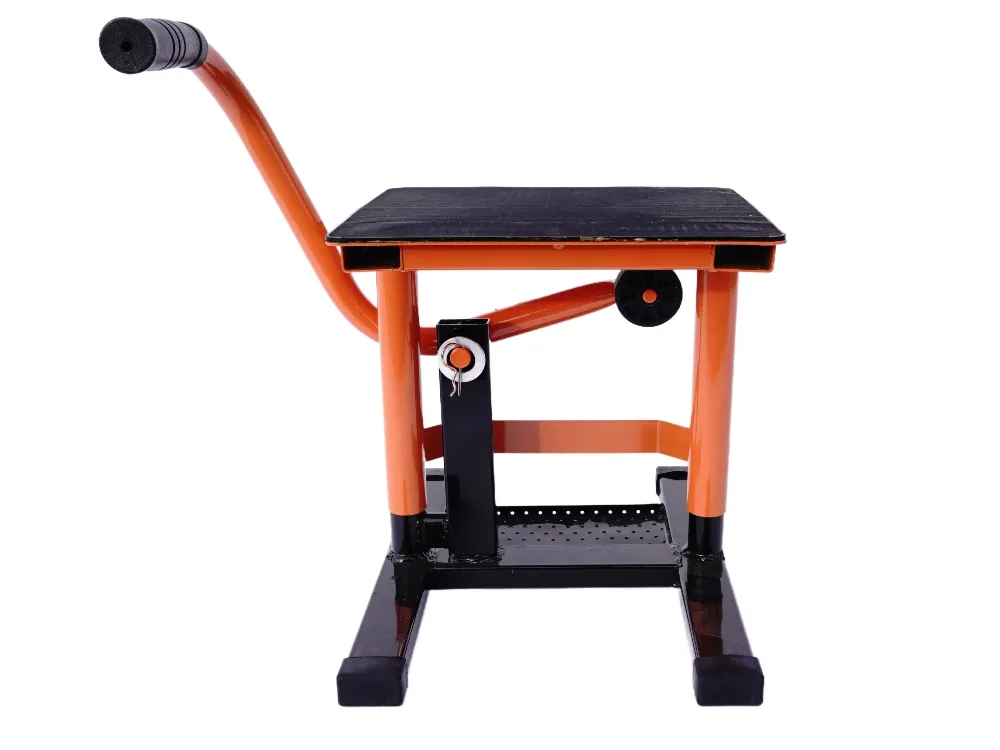 TMP Motocross & Enduro Hubständer / MX Montageständer - schwarz-orange