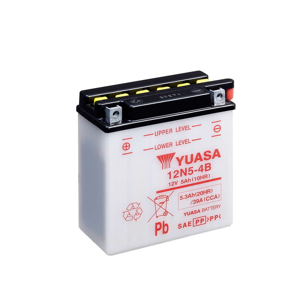 Yuasa 12N5-4B Batterie 12V 5.3 AH (DC) ohne Säure
