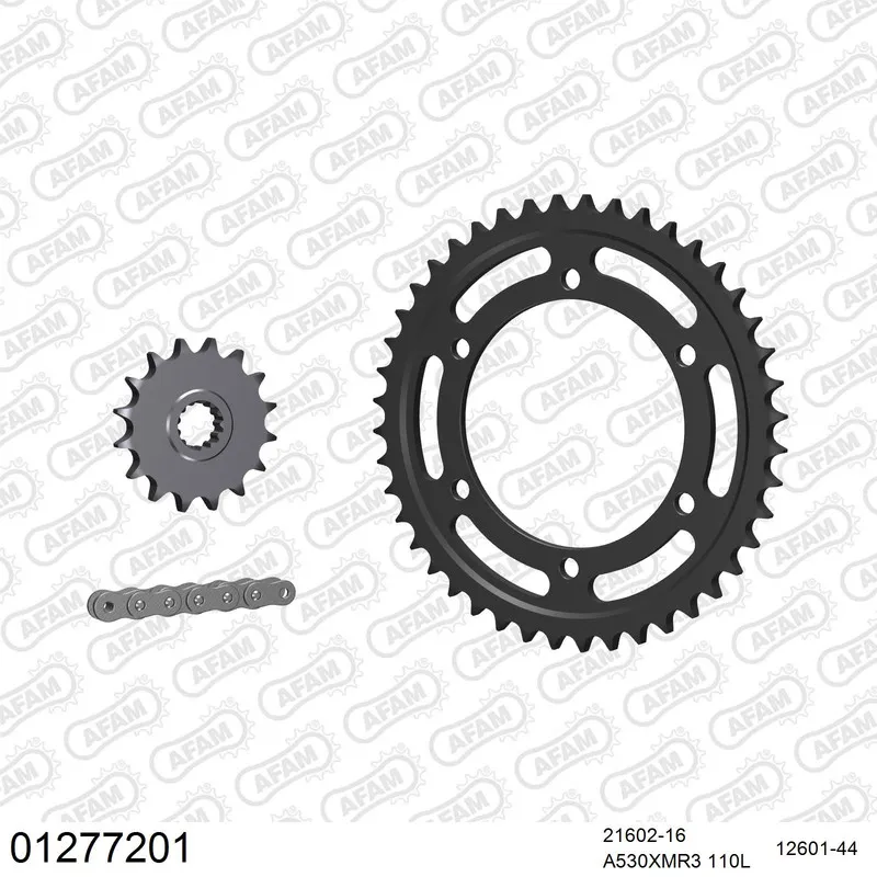 AFAM Kettensatz Stahl 530 XMR3 16x44 - Yamaha FZ 750 1985-86 - 01277201