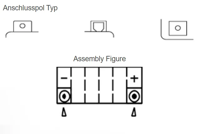 Yuasa YTX14L-BS AGM Batterie 12V 12 AH (CP) mit Säurepack