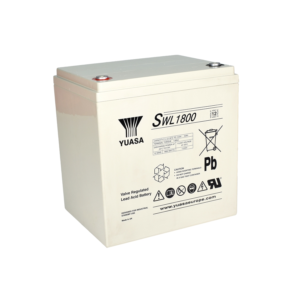 Yuasa SWL1800 AGM VRLA Industriebatterie 12V - 57.6 Ah Yuasa SWL1800 AGM VRLA Industriebatterie 12V - 57.6 Ah