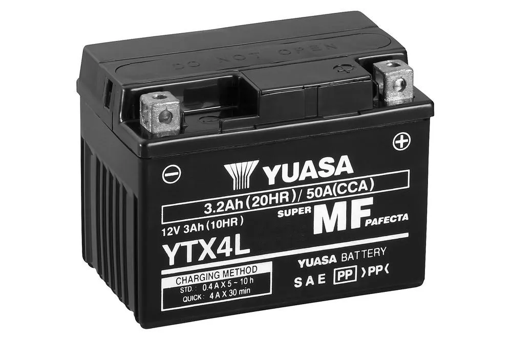 Yuasa YTX4L AGM Batterie 12V 3 AH (WC) ab Werk gefüllt Yuasa YTX4L AGM Batterie 12V 3 AH (WC) ab Werk gefüllt